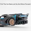 1:Масштаб 32 La Voiture Noire Bolide Игрушечная модель автомобиля Металлическая литая Оттягивающаяся Музыка Свет Коллекция миниатюрных моделей Подарки Мальчикам