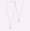 H-Style Pink Crystal Pendant Necklace with Kelly Bag Design