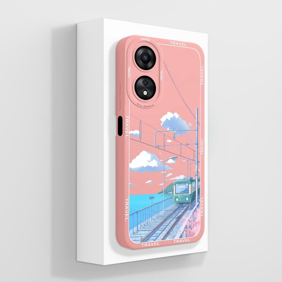 Для Oppo A58 A78 4G 5G чехол Роскошный модный противоударный противоударный противоударный квадратный матовый мягкий жидкий силиконовый протектор экрана для бамперов Oppo