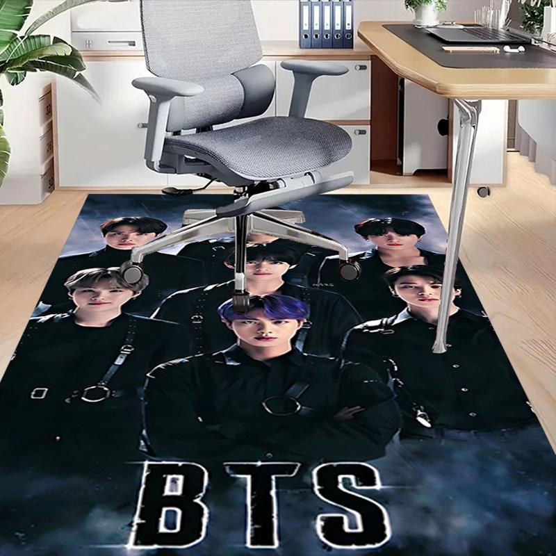 1 шт. Ковер-компиляция BTS для игровой комнаты, спальни, гостиной, дивана, домашнего декора, детский игровой коврик, нескользящий коврик для пола Y72368