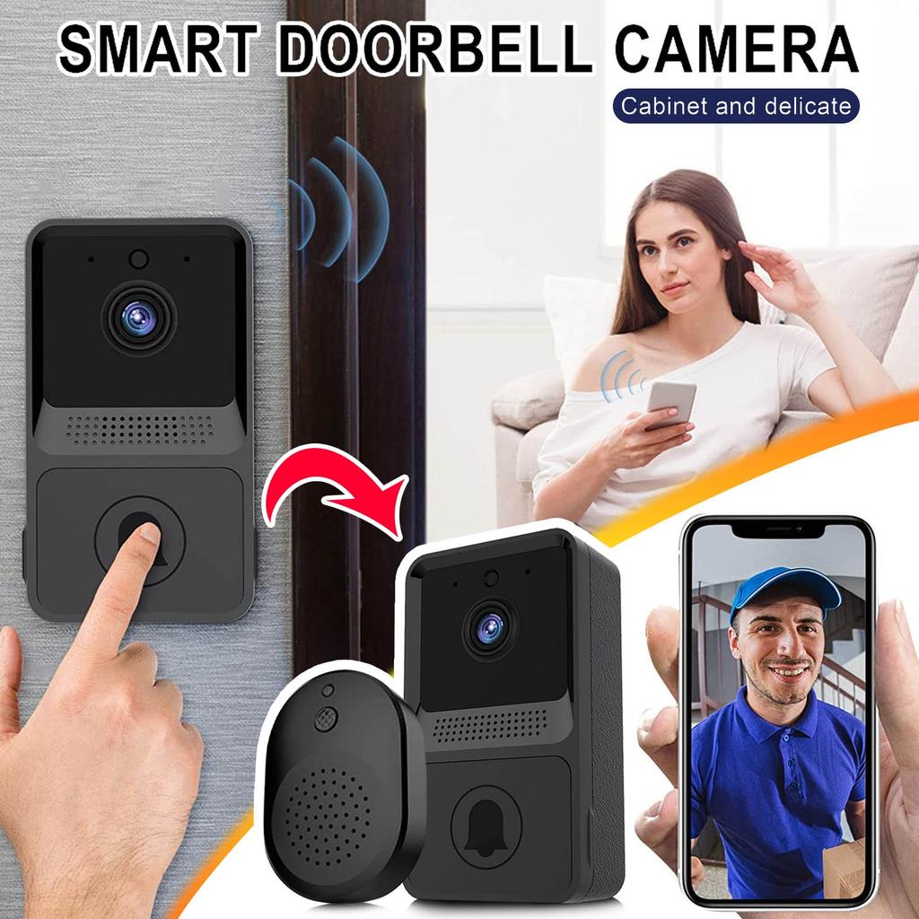 Doorbell Camera Wireless, Smart Wireless Doorbell WiFi Hd Camera Video Phone Intercom Smart Security Intercom