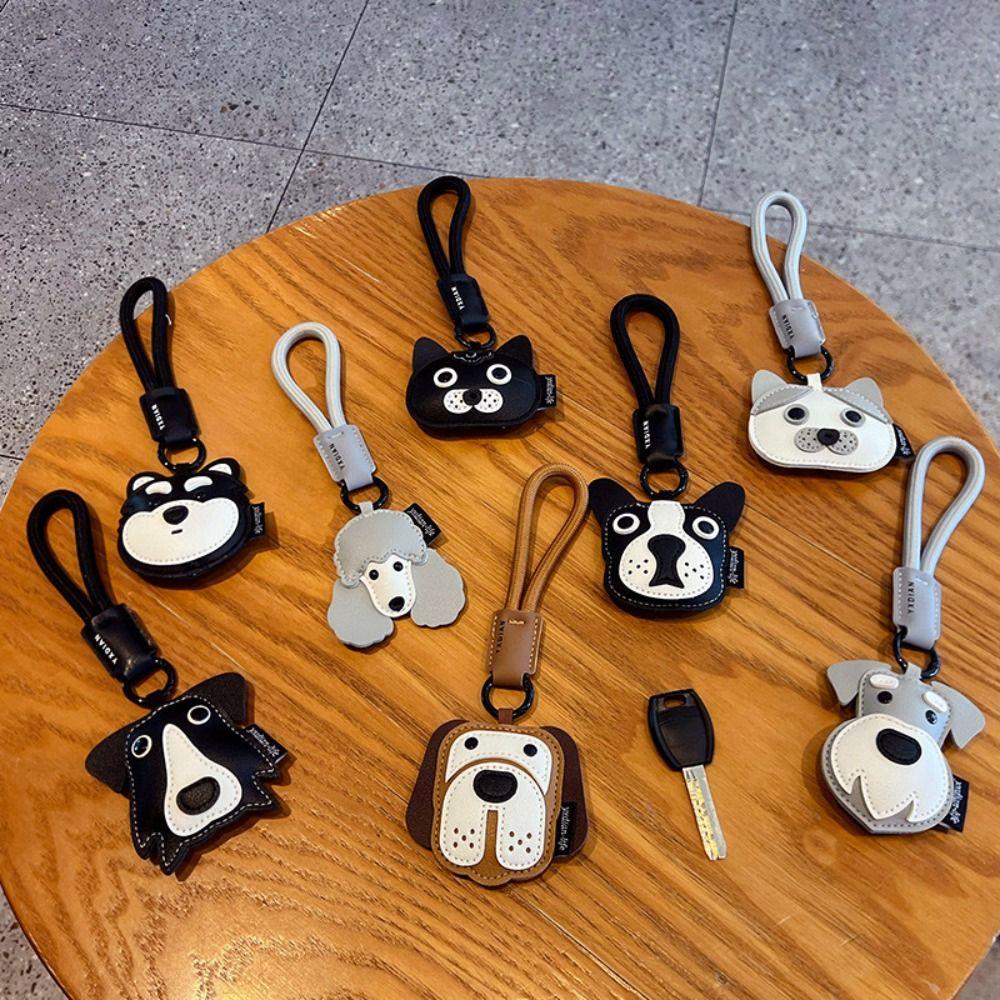Hanger Pu Leather Puppy Keychain Cat Bag Pendant Lovely Leather Dog Pendant Bag Ornament