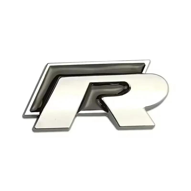 Volkswagen R Rline Логотип Значок Металлическая Наклейка для Передней Решетки Заднего Багажника Автомобиля - Декоративный Эмблема для Моделей VWsem3 9e