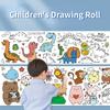 Children's Drawing Roll Sticky Color Filling Paper Graffiti Scroll Coloring Paper Roll for Kids DIY Painting Educational Toys