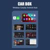 Беспроводной адаптер CarPlay с сигнальной лампой для iPhone Android Auto 2 в 1 проводной к беспроводному AI Box USB-подключение для грузовика