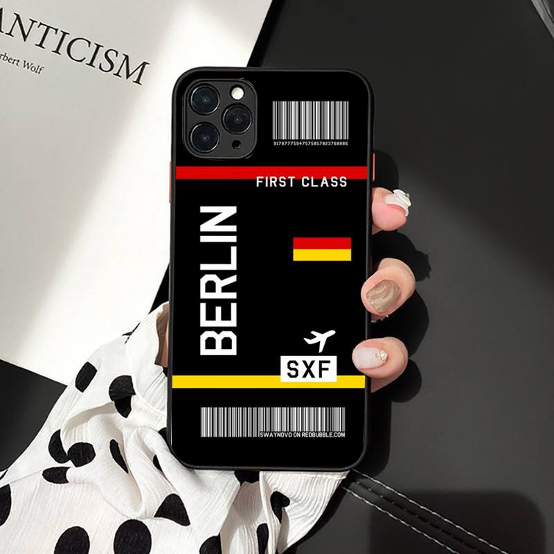 Чехол для телефона INS Light Ticket Airplane для iPhone 11 12 13 mini pro XS MAX 8 7 6 6S Plus X 5S SE 2020 XR