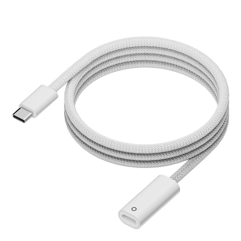 50/100cm Pencil Charger Adapter Plug and Play Nylon Bluetooth Pairing Cable for Apple Pencil 1st Generation for iPad 10/11th Gen