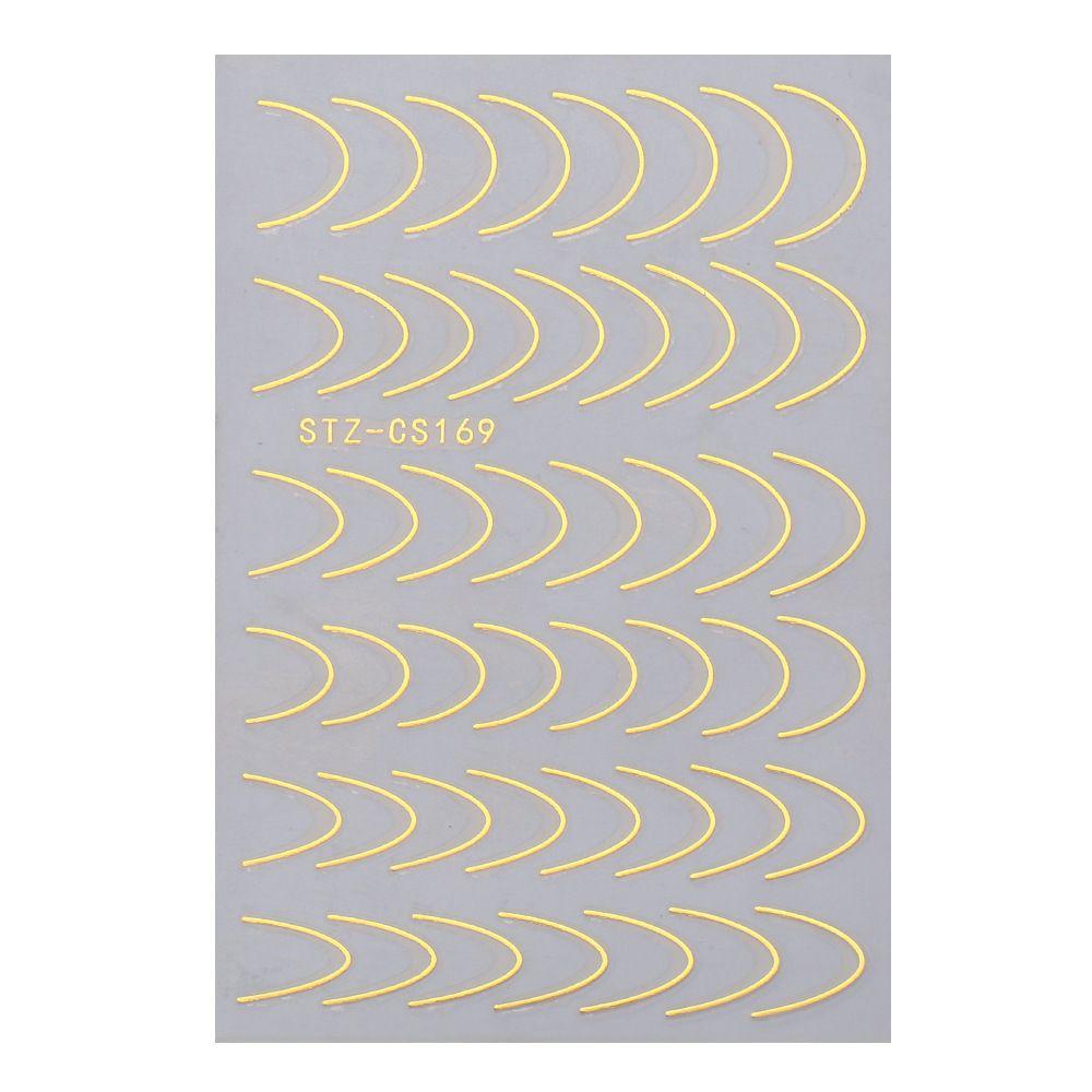 Adhesive Nails Art Sliders Manicure Nail Art Decoration 3D Lines Nail Sticker Stripe Nails Decals