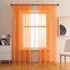 Colorful Semisheer Modern Privacy Romantic Curtains Light Filtering Window Scarf For Living Room Bedroom Study Room Decor