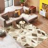 Modern Living Room Rug Beige Brown 120x170