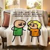 comedy T The C Cyanide Throw Flannel Throw Blanket Suitable for Sofa Living Room Bedroom