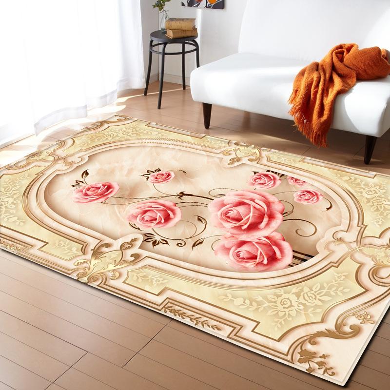 Animal And Plant Living Room Carpet Bedroom Dining Room Floor Mat Pattern Size