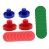1 Set Mini Air Hockey Pushers and Pucks, Paddles Slider Pusher Goalies