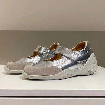 Мода Мода Повседневные Балетки Женские 2025 Новые Винтажные Французские Спортивный шик Мэри Джейн Одинарные туфли