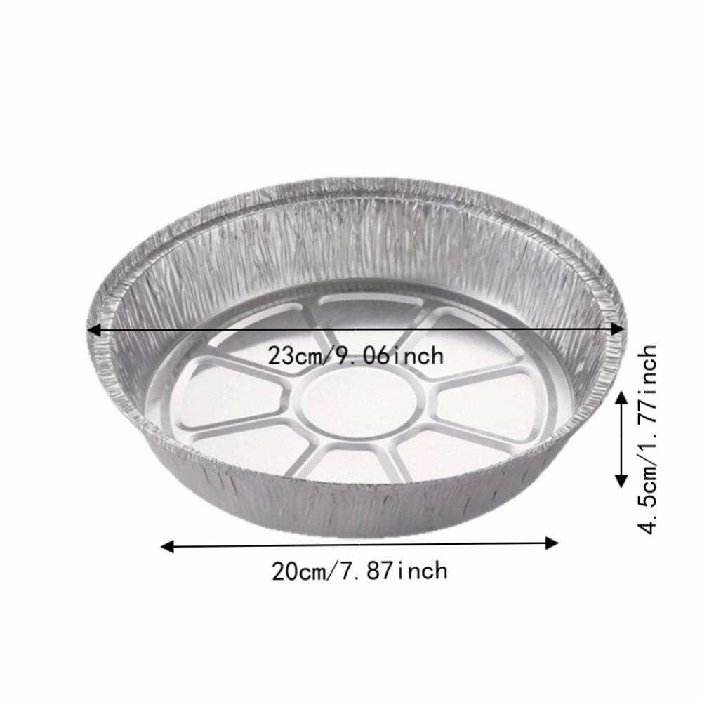 20PCS 6 Inch 7 Inch 8 Inch 9 Inch Air Fryer Foil Baking Pan Air Fryer Cooking Container Pizza Bread