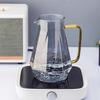 Бытовой алмазный чайник для холодной воды, большая колючая кастрюля для гостиной, термостойкий, набор чайников из высокоборосиликатного стекла, чайник для холодной воды