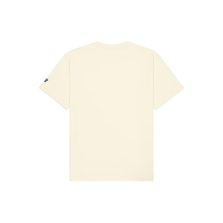 New Balance Small NBSC Graphic T-Shirt Asia Sizing 'Beige Navy' Men's AMT42331-CAU