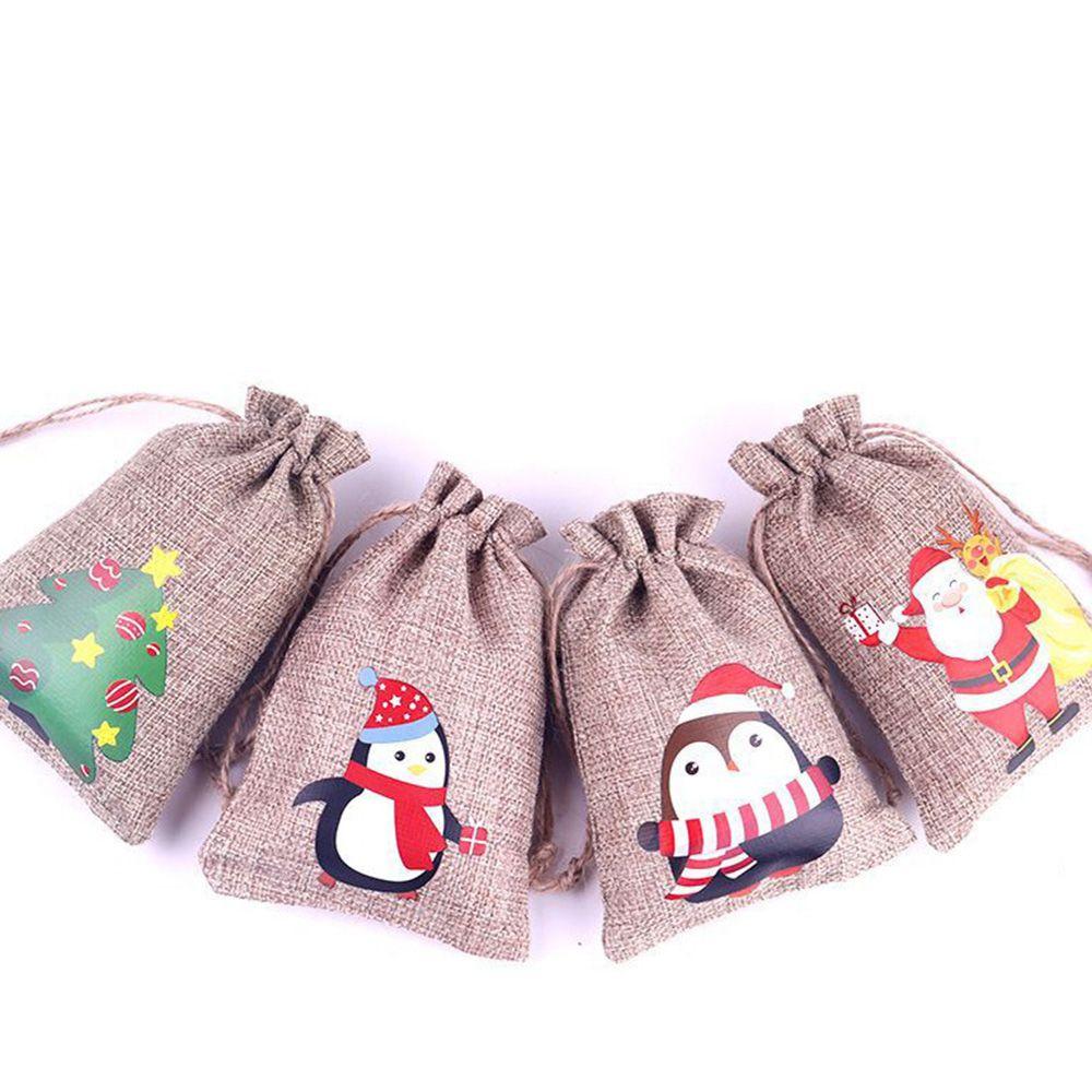 Bags Drawstring Pouch Ornament Storage Bags Christmas Decorations Candy Bags Christmas Ornament