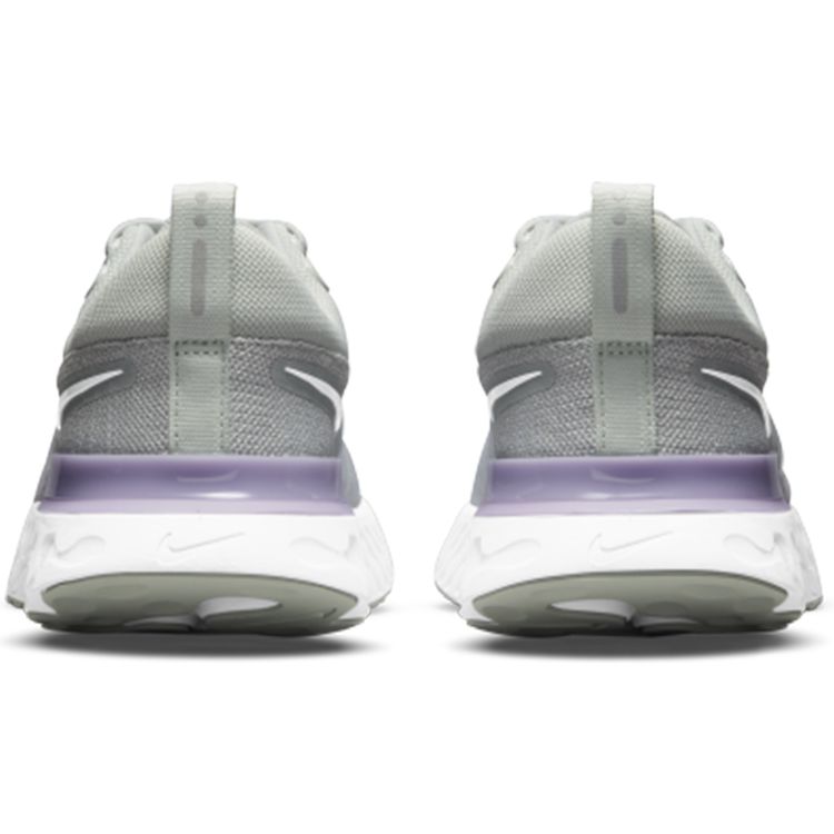 Nike React Infinity Run Flyknit 2 Light Silver Lilac Женские кроссовки Grey Infinite-Lilac Barely-Green CT2423-005