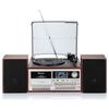 Platine Vinyle Vintage Radio DAB/DAB+/FM, Lecteur CD-MP3 Cassette, Bluetooth USB Roadstar HIF-8892D+BT Bois 32935