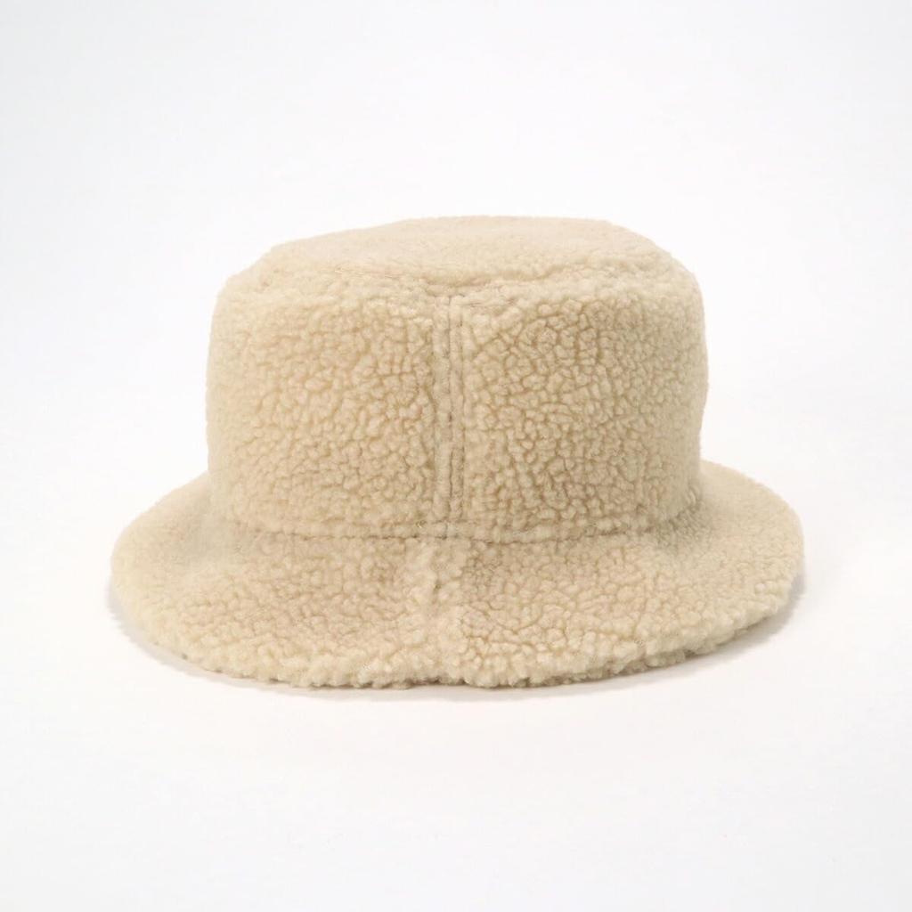 [New Era] Панама New Era Bucket Hat Bucket-01 12108785 N139BC486 Бежевый LXL Однотонный Флис-боа Эксклюзив ONSPOTZ Мужская Женская Шляпа Большие и маленькие размеры Путешествия