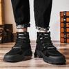 2024 Новые модные ботинки мужские осень-зима повседневные черные ботильоны для мужчин удобные массивные мотоциклетные ботинки мужские инструментальные туфли