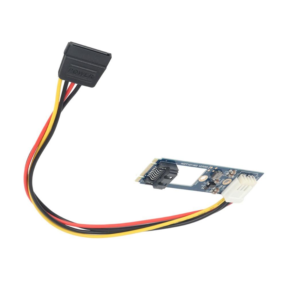 Practical 7Pin M.2 NGFF To SATAs Adapter 4Pin Power Cable 6.0Gb/s M2 Hard Drive Adapter M.2 To SATAs Converter Desktop PC
