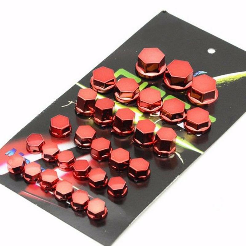 30 шт. колпачков для гаек мотоцикла, колпачки для болтов, хромированные пылезащитные шестигранные декоративные крышки для Yamaha Kawasaki Honda, модифицированные аксессуары