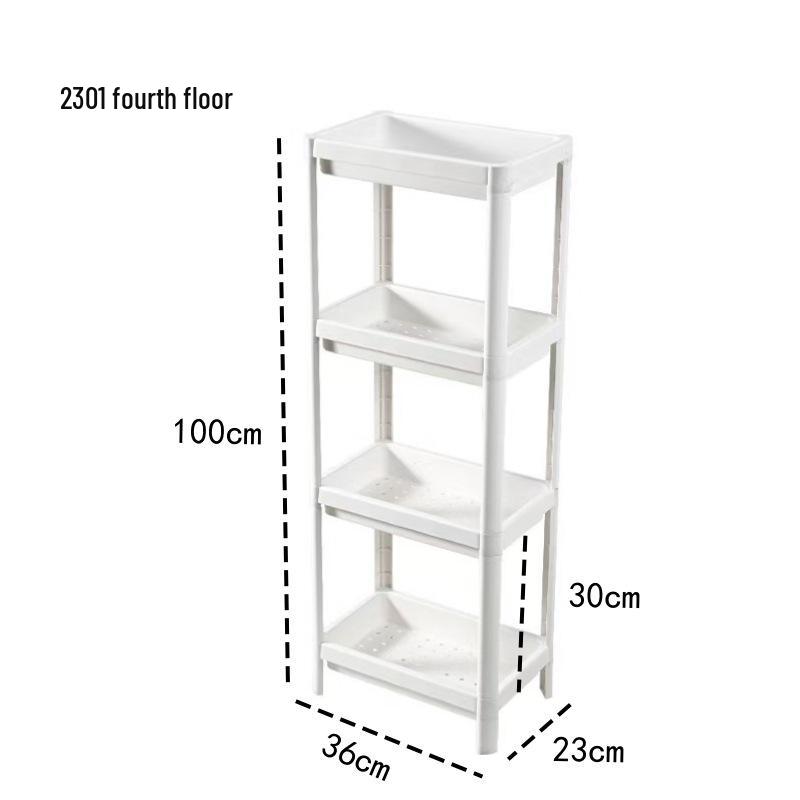 Напольная стойка для хранения в ванной комнате: Компактная тележка для туалета и душа