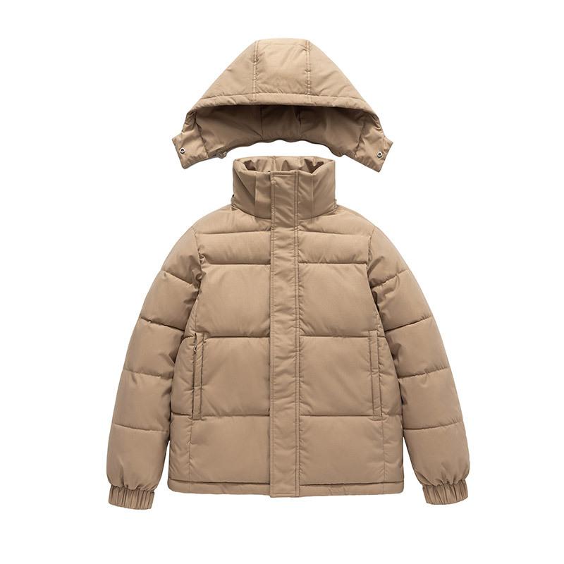 Пуховик женский короткий зима 2025 новая шапка куртка утолщенная