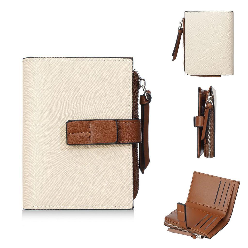 Womens Fashion Short Wallet With Multiple Card Slots And Coin Compartment For Everyday Carry