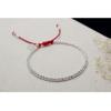 925 Sterling Silver Beads Bracelet Handmade Red Rope Bracelets for Women Red Thread Bangle Lucky Jewelry Girls Lady Gift