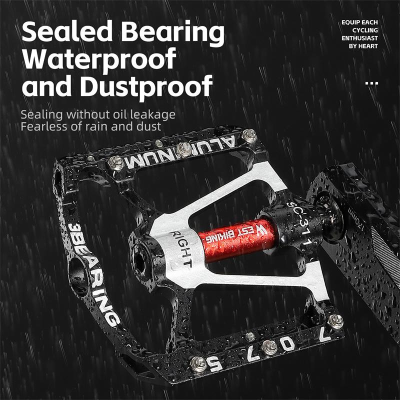 WEST BIKING 3 Подшипника Велосипедная Педаль CNC Алюминиевый Сплав Противоскользящая MTB Дорожный Велосипед Педаль Расширенные Педали Профессиональные Велосипедные Аксессуары