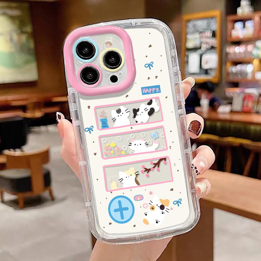 Милый чехол для телефона Funny Cats для iPhone 11, чехол для iPhone 15, 16 Pro, 12, 13, 14 Pro Max, XR, XS, X, 7, 8, 16 Plus, SE, мягкий силиконовый чехол