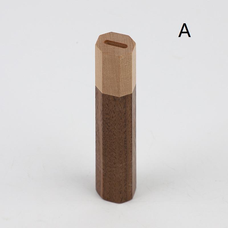 Восьмиугольная рукоятка для ножа DIY, полуфабрикат, ручная работа, материал для ножа из дамасской стали, рукоятка для кухонного ножа