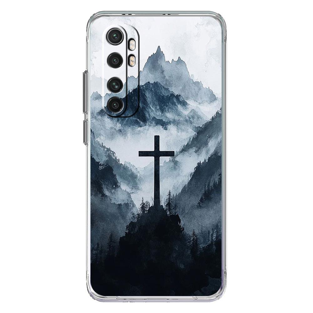 Phone Case For Xiaomi Mi Poco X7 X6 X5 NFC X3 Pro 17 15T 15 14T 14 13T 11 12 13 Lite Clear TPU Cover Christian Bible Jesus