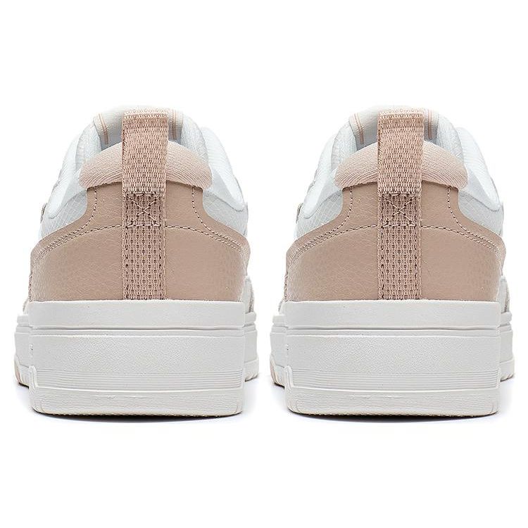 Li Ning Tian Ji 2.0 Durable Breathable Low-Top Skate Shoes Women Skate Shoes White Brown AGCT212-1