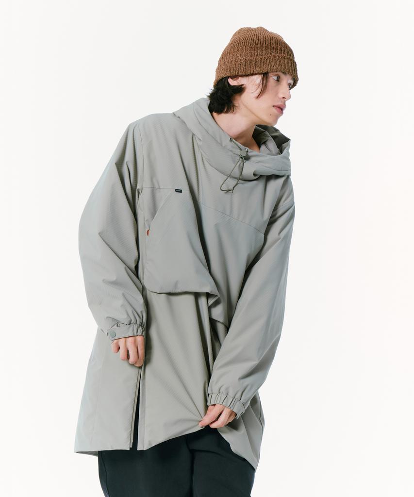 Milacode Utility Long Anorak Padding (3M Featherless) Over Fit (Black)