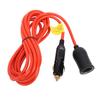 12V 24V Cigarette Lighter Extension Cord 11.8FT 18AWG 120W 15A Heavy Duty Male Plug To Female Socket Car DC Power Plug