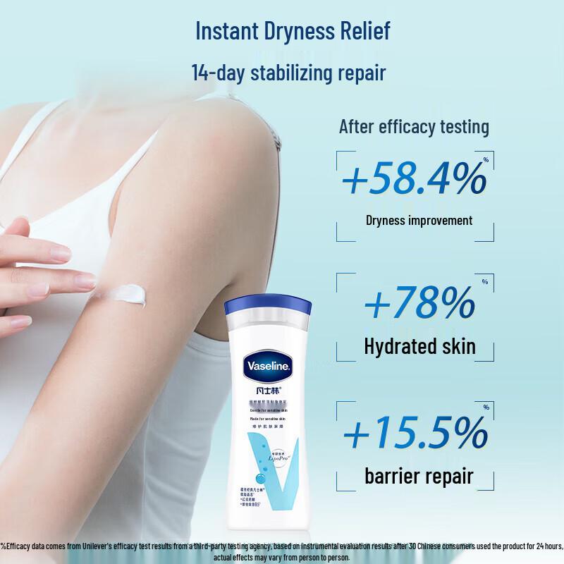 Нежный лосьон для тела Vaseline для чувствительной кожи