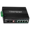 Коммутатор Ethernet - TRENDNET - TI-PG62B - 4 порта PoE+ - Модульный - Экстремальные температуры