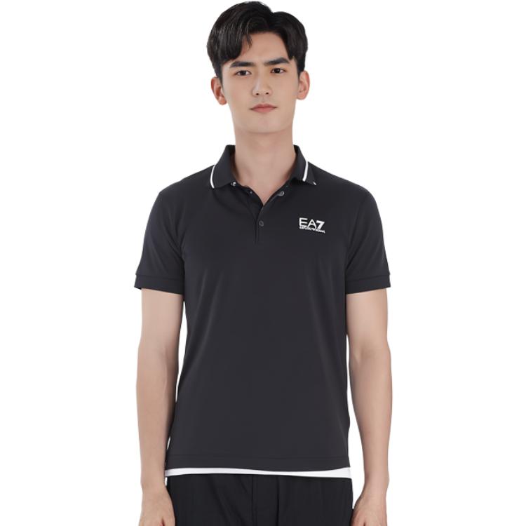 Polo EA7 EMPORIO ARMANI с пике-плетением 8NPF06-PJ04Z-1578