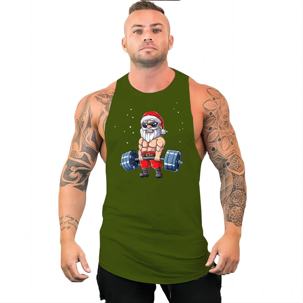 Жилет спортивный мужской модный многоцветный спортивный костюм с принтом, удобный легкий дышащий быстросохнущий жилет