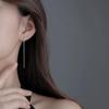 Simple Style Box Chain Tassel Drop Earrings For Women Long Dangle Earring Piercing Line Accessories Thin Mini Trendy Ear Jewelry