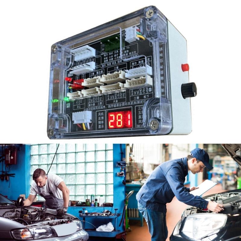 Тестер мотора кондиционера для 3-проводных 5-проводных вентиляторов HVAC с дисплеем оборотов и защитой от короткого замыкания