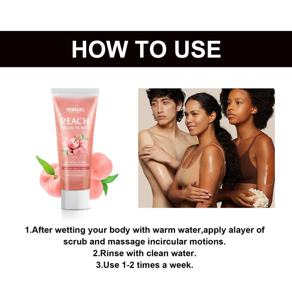 Персиковый скраб для лица