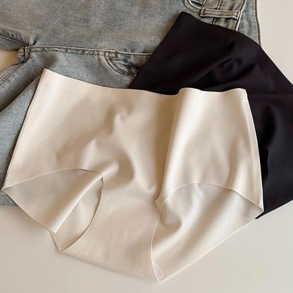 6Pcs/Set Women Seamless Panties Female Mixed Color Underwear Sexy Ice Silk Comfortable Mid Waist Underpants Girls Briefs Invisible Lingerie