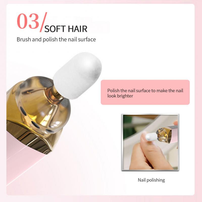 Электрическая дрель для ногтей 5 в 1 комплект аккумулятор для маникюра и педикюра шлифовка полировка ногтей художественная шлифовальная пилка ручка инструменты машина