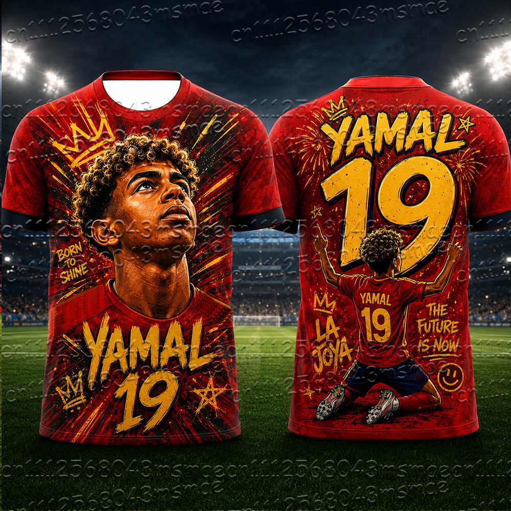 Men's Football Short Sleeve Splash Graffiti Print Quick Dry Breathable Training Top