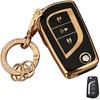 Мягкий ТПУ для Toyota брелок, аксессуар, подходит для Toyota Fortuner tundra Camry RAV4 Highlander Corolla